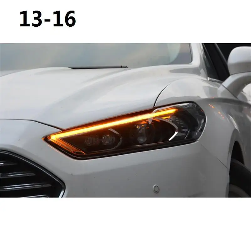 Поворотник Automovil наружный светодиодный ходовой Стайлинг Assessoires Cob фары автомобиля фары в сборе 13 14 15 16 для Ford Mondeo