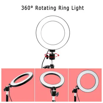 

5500K natural Lighting For Makeup Youtube Selfie Video Live 112 LED Dimmable Beauty Ring Fill-in Light with/ Stand & Holder