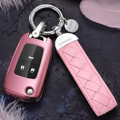 Pink 1 шт. ключ дистанционного управления чехол авто дистанционного ключа высококачественный мягкий ТПУ подходит для Chevrolet Cruze - Название цвета: Pink
