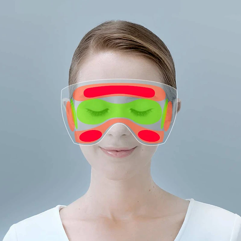 Xiaomi Mijia Dreamlight Беспроводная нагревательная маска для глаз портативный беспроводной нагрев полный тент компресс с солью Smart power Off 3D умный дом