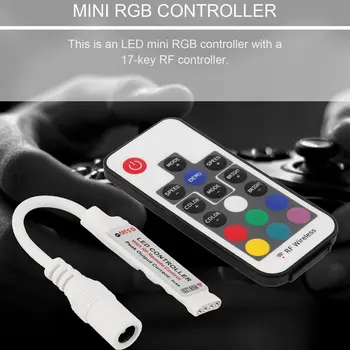 

1Pc Mini RF Wireless Led Remote Controller Led Dimmer Controller for Single Color Light Strip SMD5050/3528/5730/5630/3014