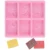 1pc Honey Bee Silicone Soap Mold diy Handmade Craft 3D Soap Mold Силиконовые Прямоугольные 6 Форм Мыльные Формы Для Изготовления Мыла