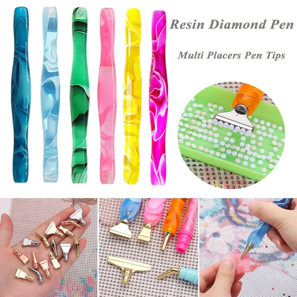 7PCS Resin Diamond Painting Pen Eco friendly Alloy Replacement Pen