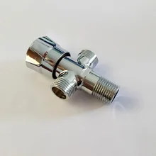 Медный двойной использовать все медный треугольный клапан Двойной выход воды камера горшок водозапорный кран кухня раковина умывальник стопа воды Va