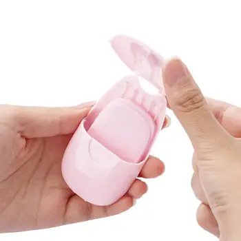 

50Pcs Disposable Outdoor Travel Hand Washing Shower Paper Soap Scented Sheets