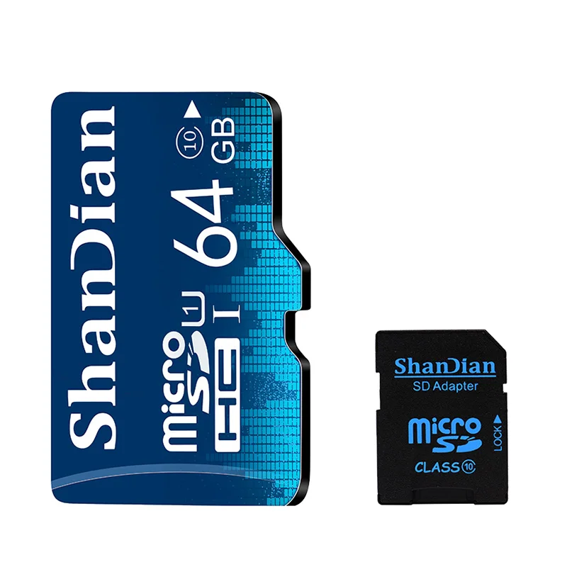 SHANDIAN Смарт SD карта 32 Гб TF USB флэш-карта памяти для телефона и камеры Smartsd SD карта 32 Гб класс 6 USB карта памяти - Емкость: 64 ГБ