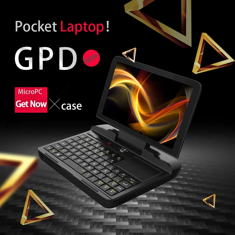 Недорогой карманный ноутбук нетбук компьютер GPD MicroPC 6 дюймов RJ45 RS232