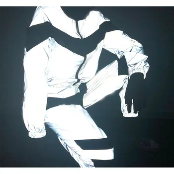 

Summer Two Piece Set Top and Pants Reflective Fashion Sweatsuit Woman Tracksuit 2 Piece Set Women