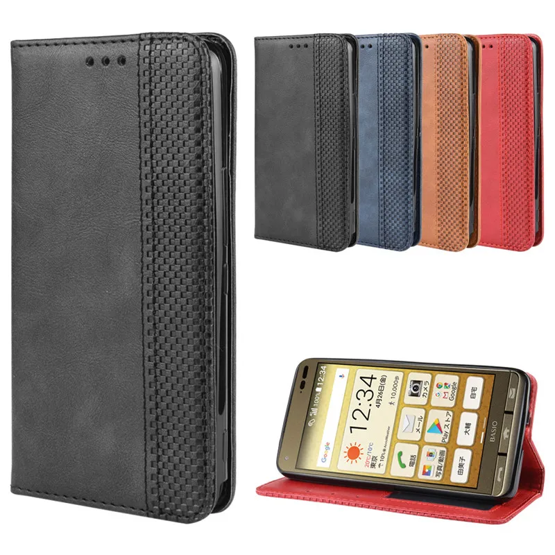 Чехол для телефона Kyocera Basio 3 KYV43, флип-чехол из искусственной кожи, чехлы для Kyocera Basio 3 KYV43, чехол для карт