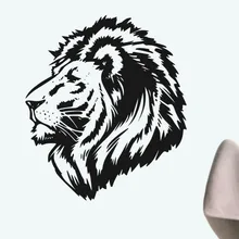 Голова льва 0925 Большие персонализированные и творческие бар кафе магазин украшения настенные наклейки