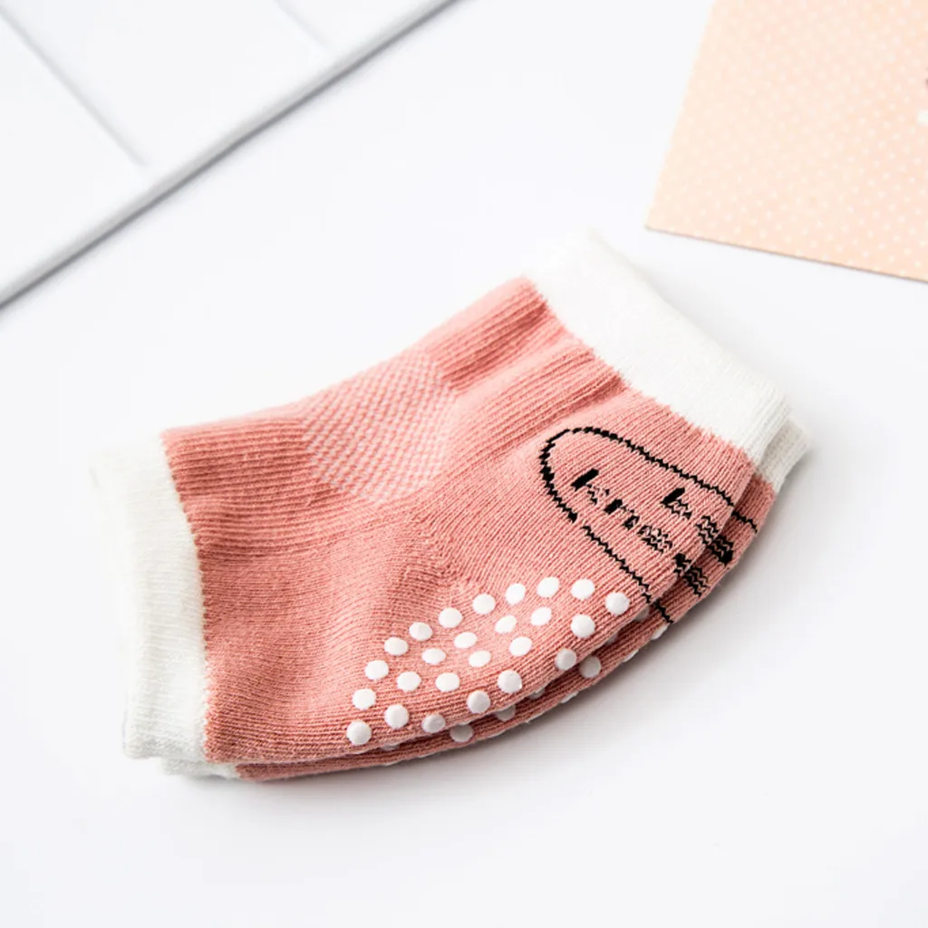 Наколенники детские носки для новорожденных, Нескользящие и противоскользящие носки для детей, хлопковые носки для детей 0-3 лет