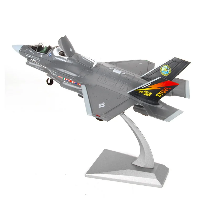 

Te er bo 1: 72f35 Alloy Aircraft Model Fighter Plane Carrier Aircraft Military Decoration Finished Product F-35B