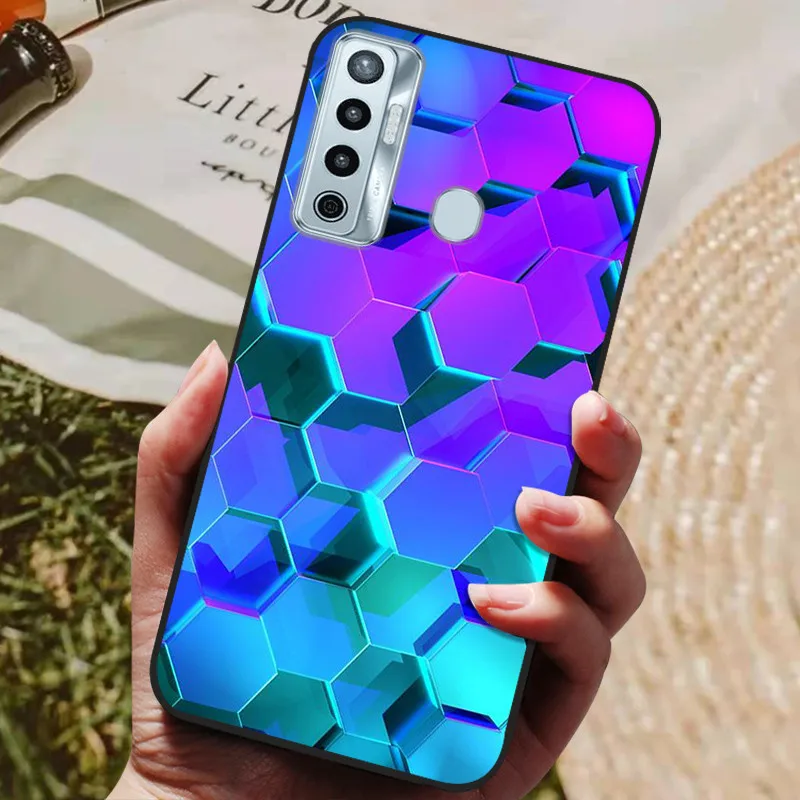 Marble Wolf Bumper Soft TPU Silicone Phone Case Cover