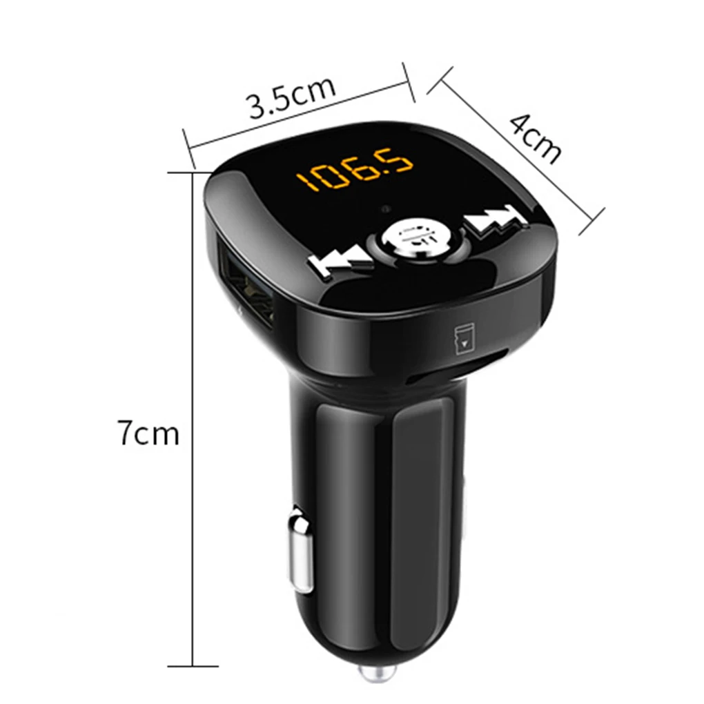 Bluetooth беспроводной Автомобильный MP3-плеер громкой связи fm-передатчик AUX аудио USB зарядное устройство Обнаружение напряжения автомобильный fm-модулятор