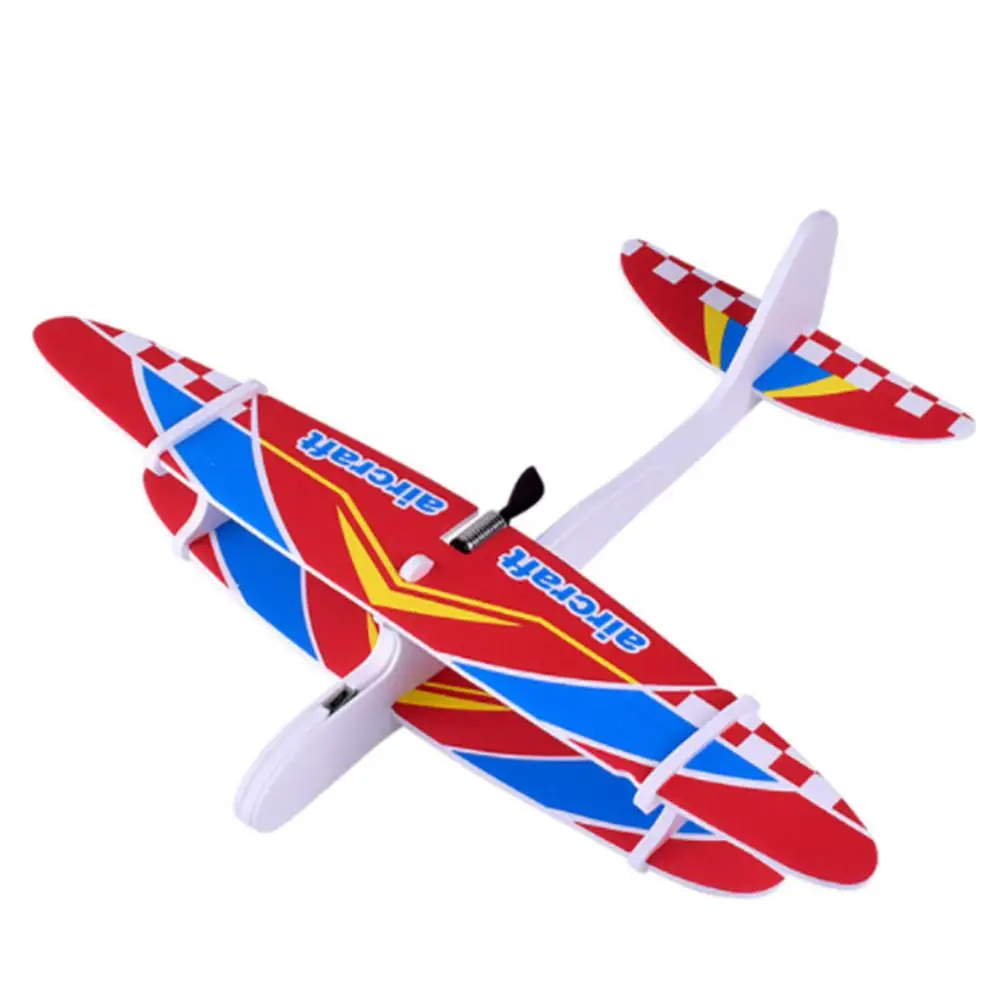 

Random Color DIY Biplane Glider Foam Powered Flying Plane Rechargeable Electric Aircraft Model Science Educational Toys