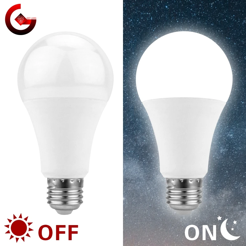 træk uld over øjnene mild For det andet E27 Led Bulb 220v Day Night Sensor | Light Bulb Sensor Light Day Night -  Bulb E27 5w - Aliexpress