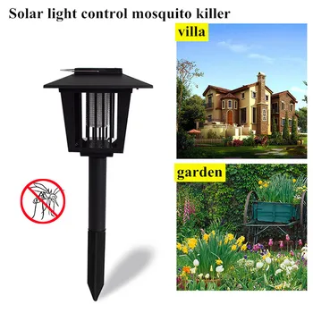 

Solar Mosquito Killer Lamps Outdoor Yard Garden Lawn Dual-use Trapping insect Killer Garden Path Lighting LED Light Wall Lamp