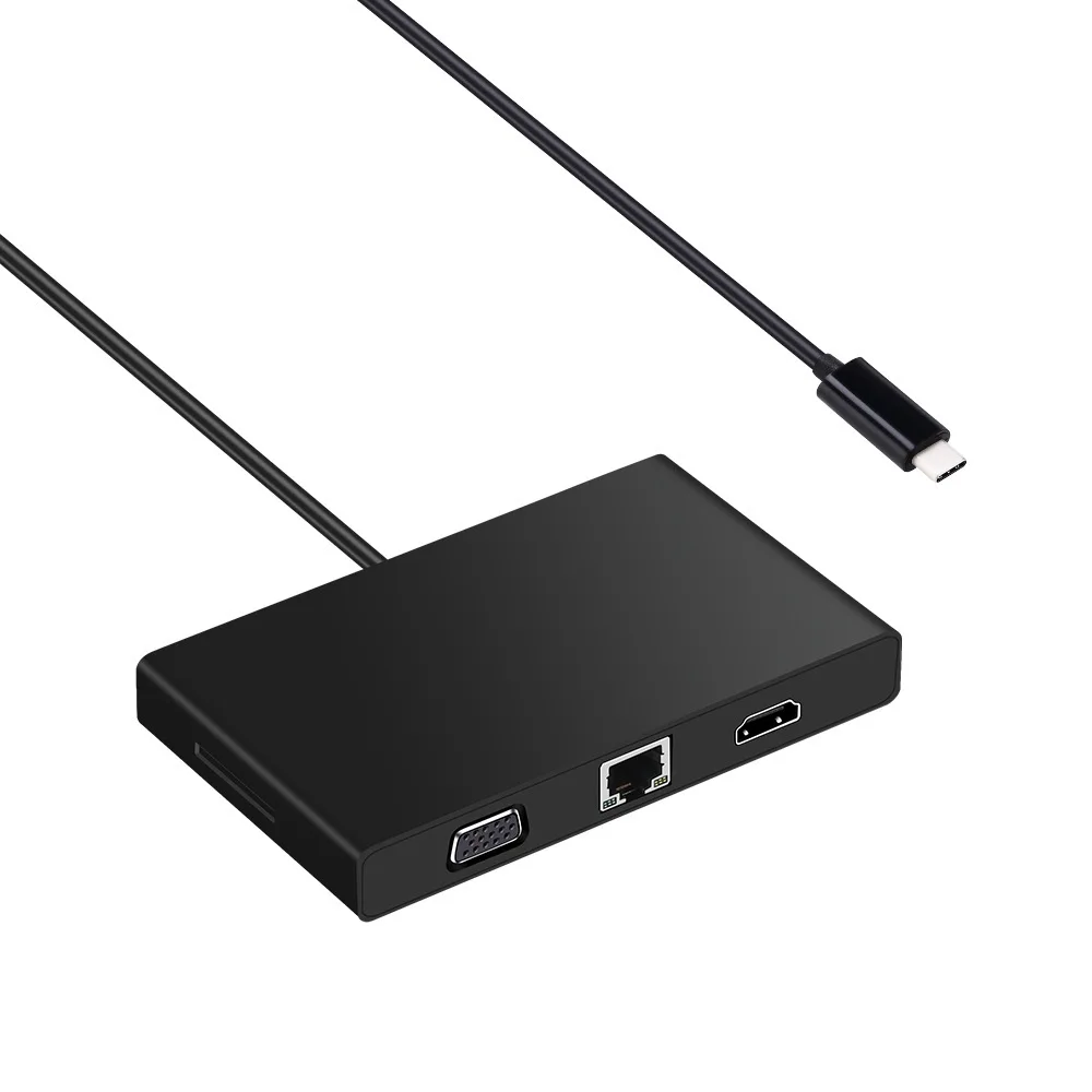 SD зарядная док-станция для type-C-HDMI гигабитных портов 8 в 1 8в1 многофункциональный конвертер