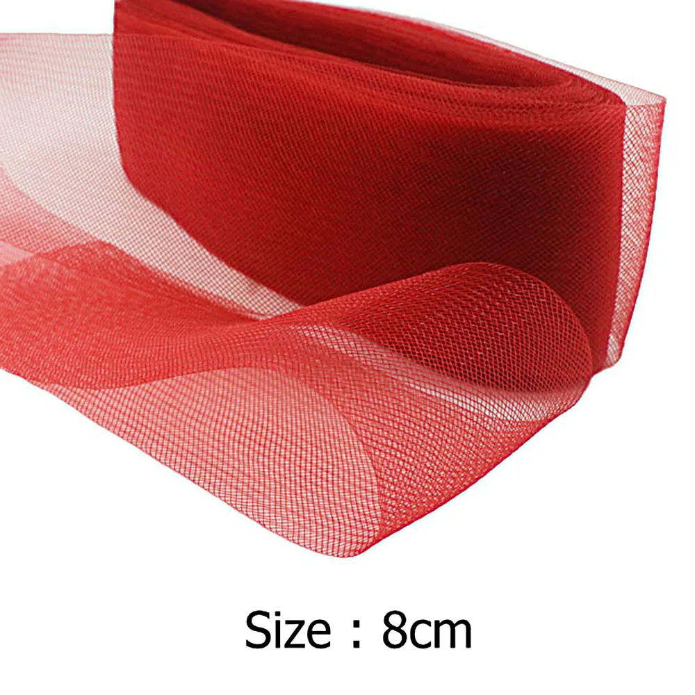 

[IuBuFiGo] 3.1" 8cm Flat Plain Horsehair Crin Crinoline Braid Mesh For Women Chrinolin 100yard/lot #31Color Free Shipping