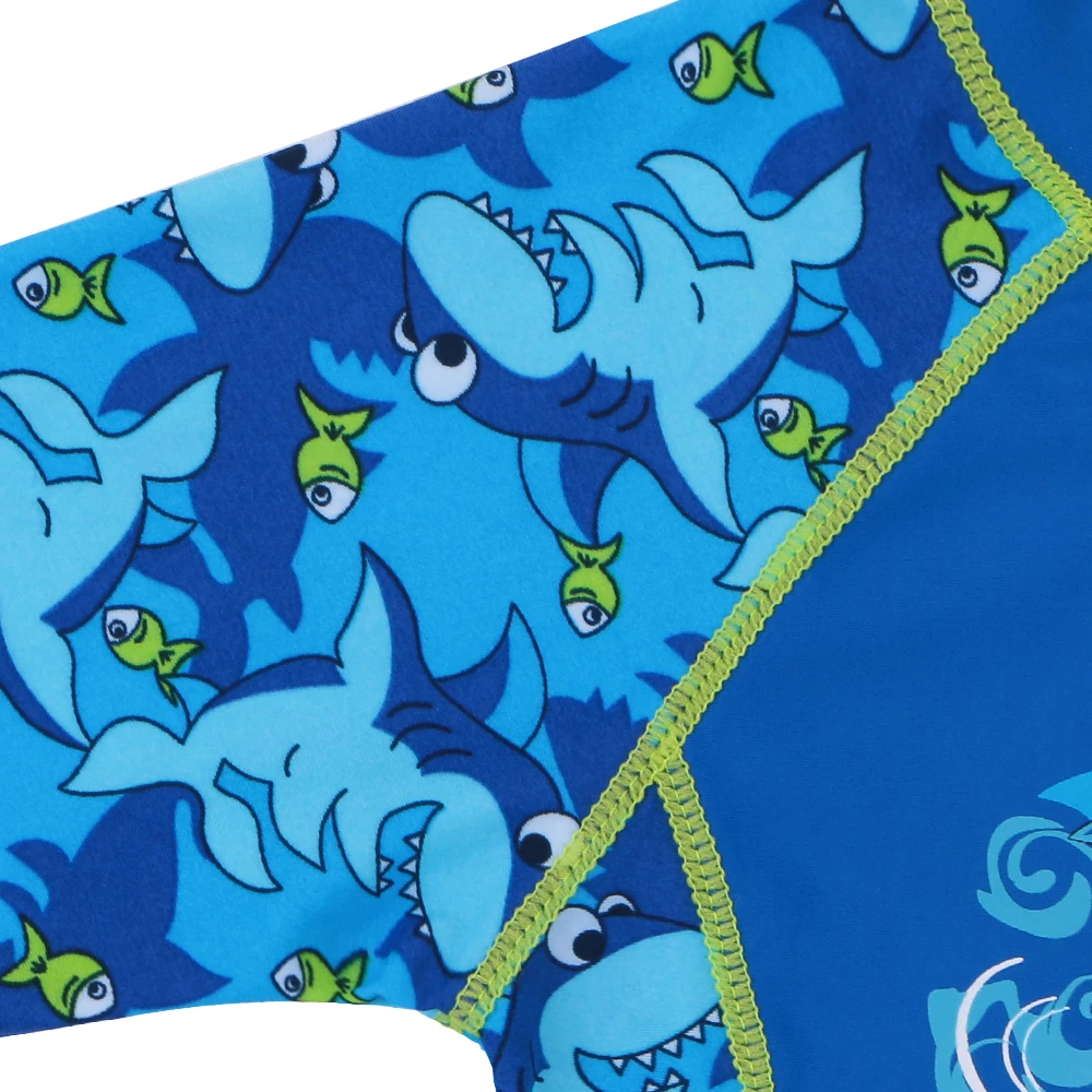 BAOHULU/цельный купальный костюм для мальчиков с защитой от ультрафиолета; пляжная одежда с рисунком акулы; профессиональная одежда для серфинга; одежда для купания