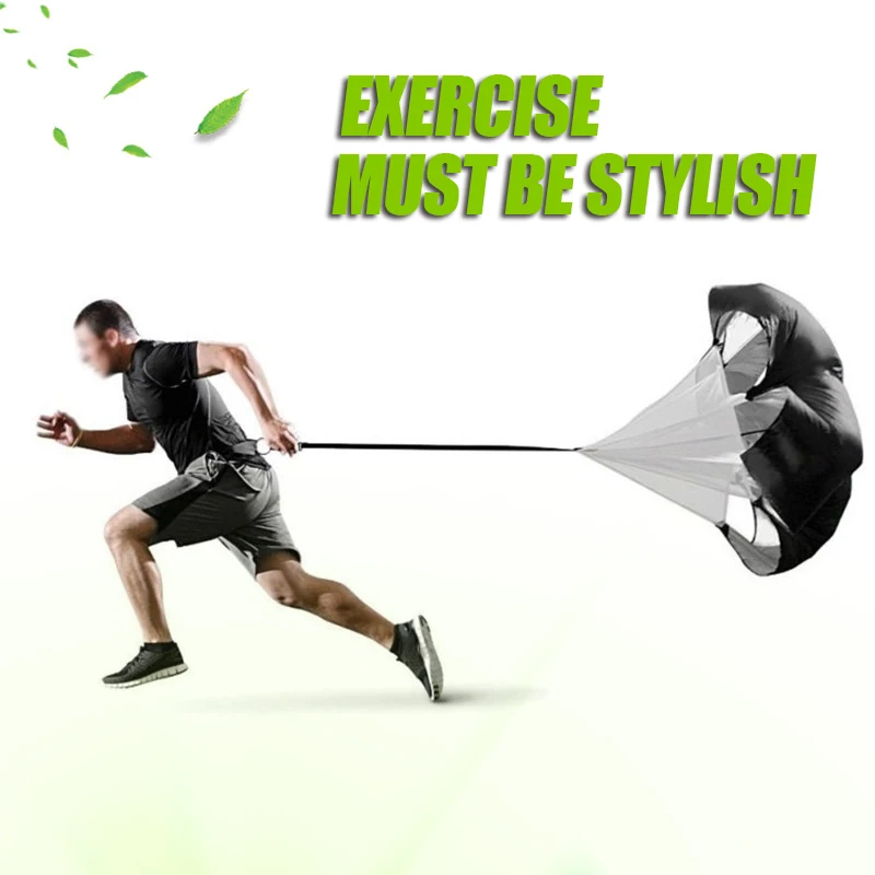 Football Speed Training Parachute Running Drag Strength Fitness Equipment Track and Field Stamina Practice Resistance Obstacles | Спорт и