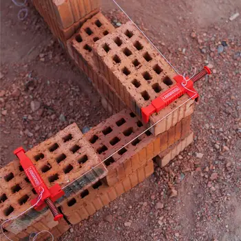 

2pcs Bricklaying Wire Drawer Brick Liner Wall Builder Building Wire Frame Brick Liner Runner Engineering Accessories