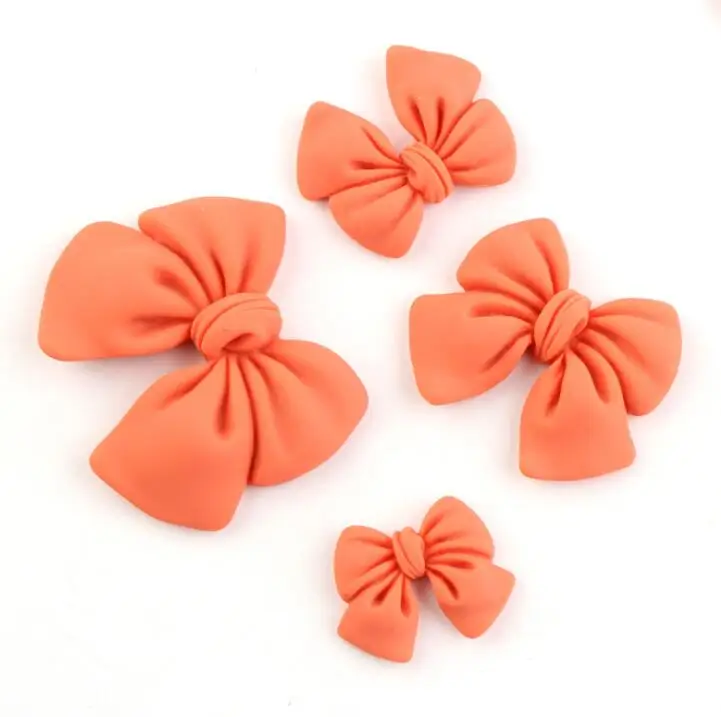 10pcs/lot Resin Kawaii Bow Flatback Cabochon Embellishments Scrapbooking DIY For Hair Bow Jewelry Accessories