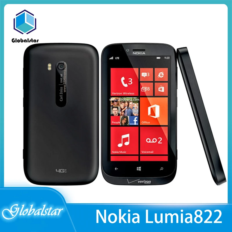 second hand iphone Nokia lumia 822 Refurbished-Original  Unlocked 822 Windows Mobile Phone 1GBROM Camera 8.0MP GPS Wifi 4G phone Free shipping apple refurbished iphone