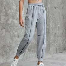 Свободные штаны для бега женские модные уличные повседневные брюки женские спортивные тренировочные штаны Лоскутные джоггеры спортивные штаны