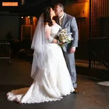 Простая 120 см двухслойная короткая белая фата из Мягкого Тюля для невесты Дешевые свадебная фата цвета слоновой кости свадебные аксессуары Yashmac с расческой