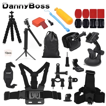 

action camera accessories set for go pro hero 7 6 5 4 3 accessories for xiaomi yi for sjcam sj5000 for eken h9r
