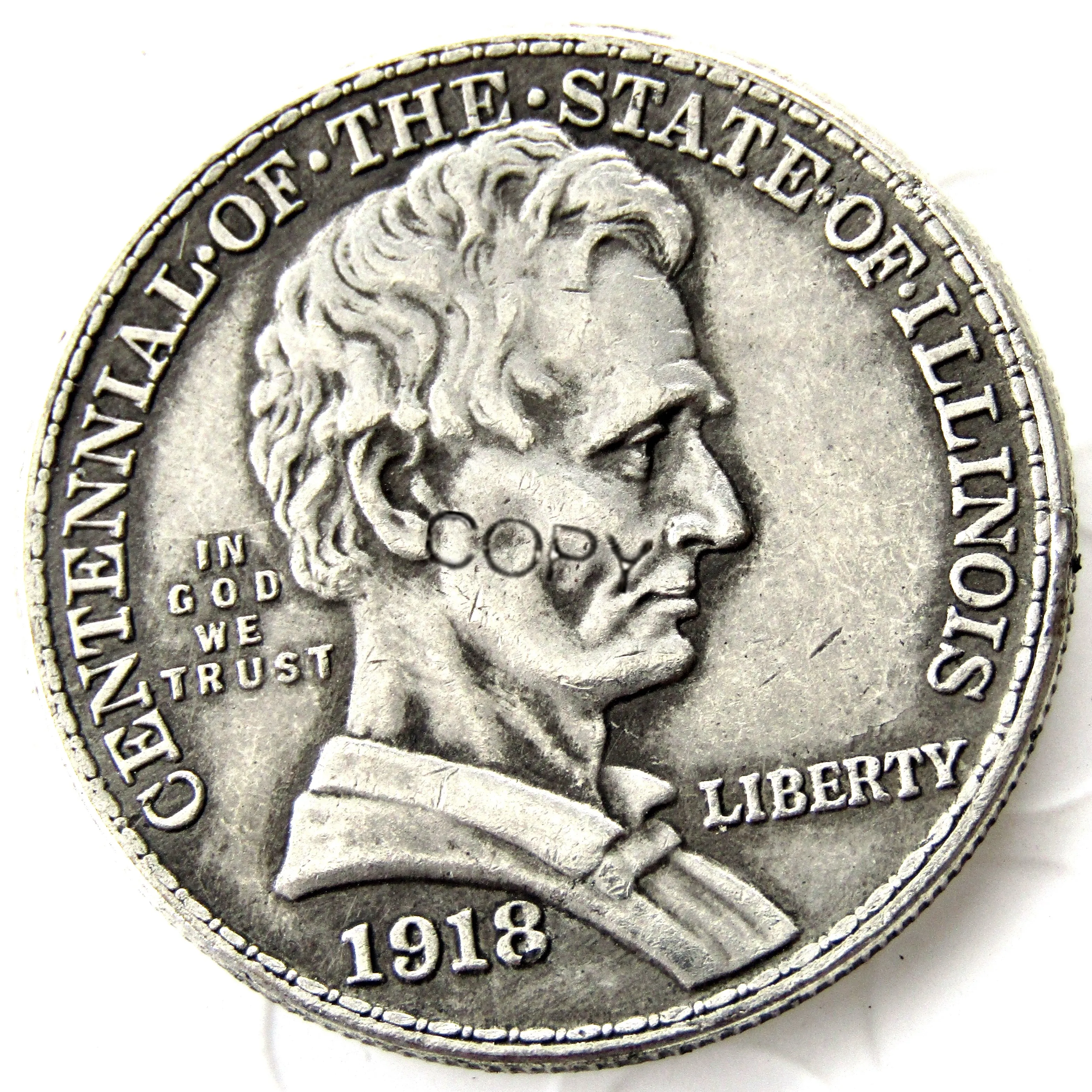 1918 Half Dollar Silver Plated Copy Coins Non Currency Coins Aliexpress