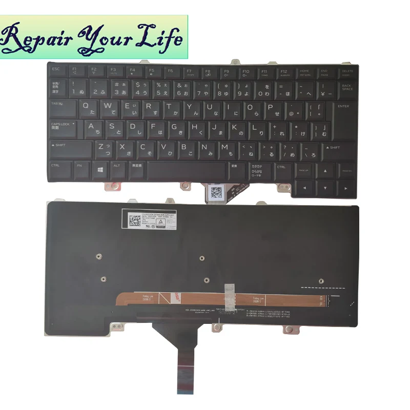 Клавиатура для ноутбука JP/японская для dell Alienware 15R3 15 R4 13 R3 0GG3GK NSK-ED0BC 0J PK131Q71A45 подсветка Черная внутренняя