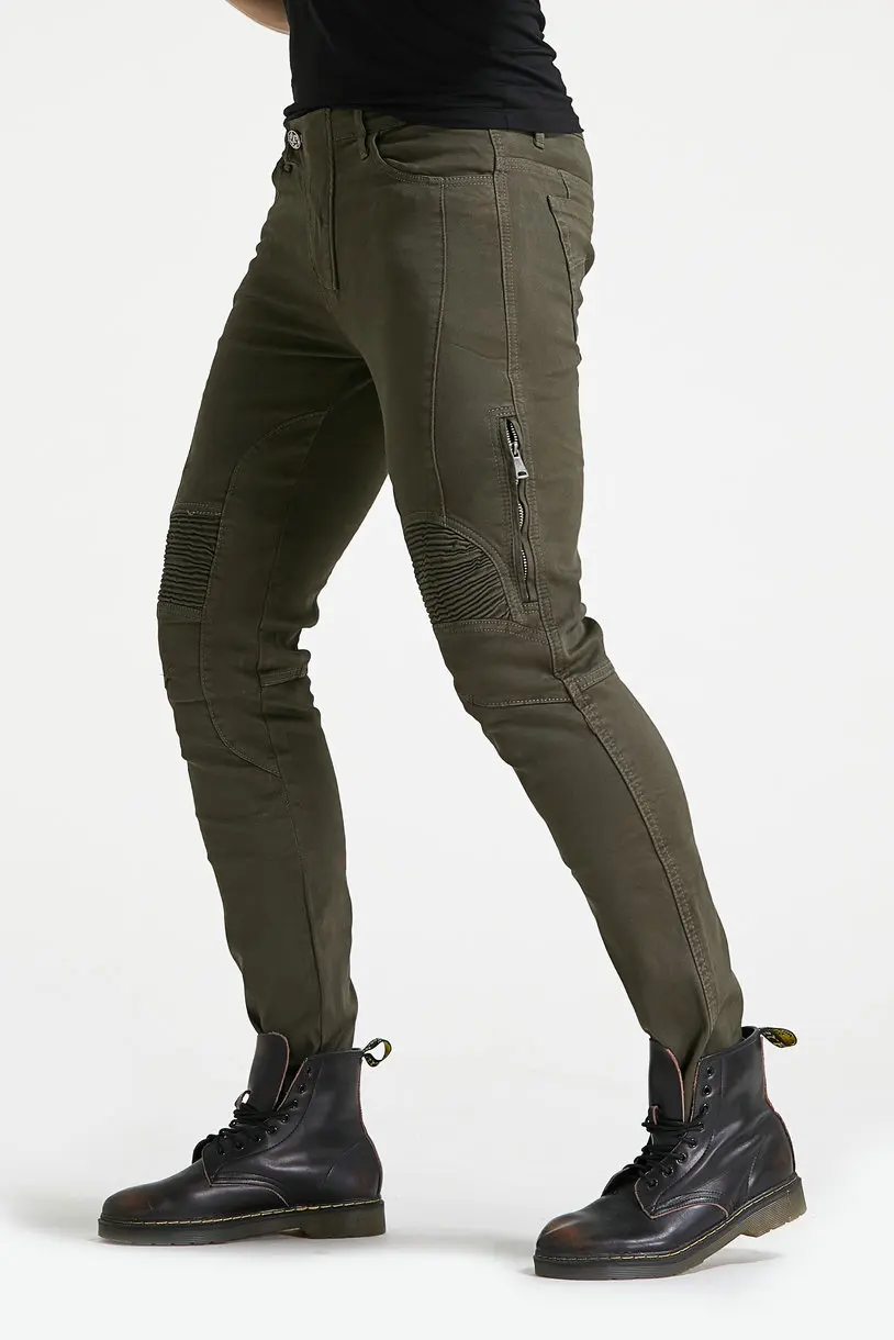 stealth protector  skinny Riding Jeans green  5