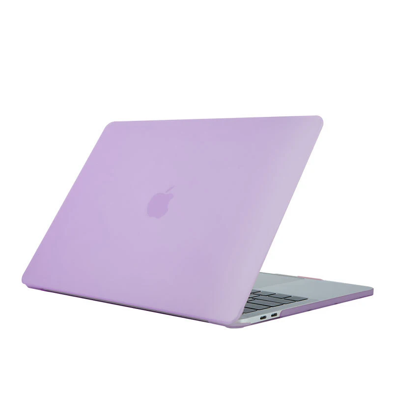 Простой, матовый чехол для ноутбука Macbook Air retina Pro 11 12 13 15 Чехол-рукав для MacBook 13 чехол-накладка из жесткого ПВХ - Цвет: Фиолетовый