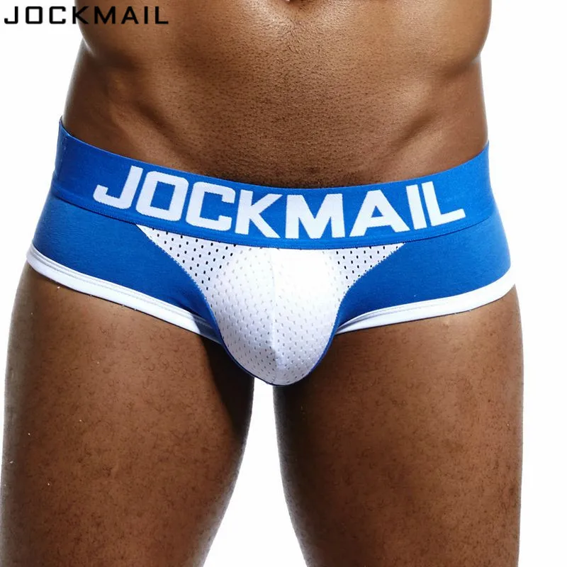 JOCKMAIL, фирменное Мужское нижнее белье, боксеры, трусы, сетчатые, дышащие, с мешочком для пениса, cueca, боксеры, calzoncillos hombre, трусы для сна