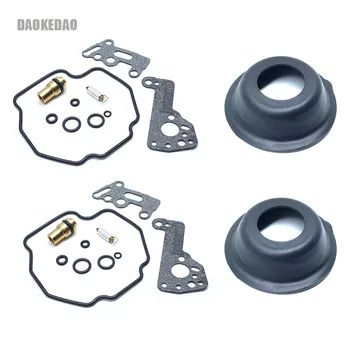 

2 Sets Carburetor Repair Kit Carb Diaphragm Membranes for Yamaha XV535 XV 535 Float Needle Valves Gaskets Rebuild Parts