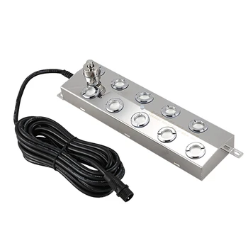 

10 Head 5KG/H Ultrasonic Mist Maker Fogger High Quality Stainless Steel Air Humidifier Greenhouse Aeromist Hydroponics A