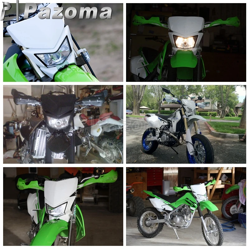 Двойной спортивный обтекатель фары для уличного велосипеда мотоцикла Kawasaki KMX KX KLX