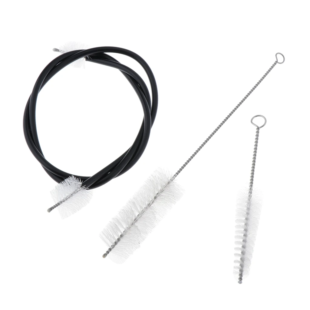 3 uds. De cepillos de limpieza de trompeta/trombón Kit de mantenimiento de instrumentos de viento