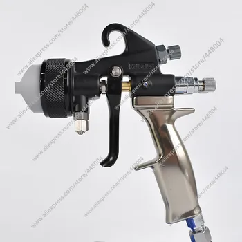 

High quality double nozzle(dual-head) spray gun chrome painting solution PE spray gun two component spray gun Paint Spray Gun