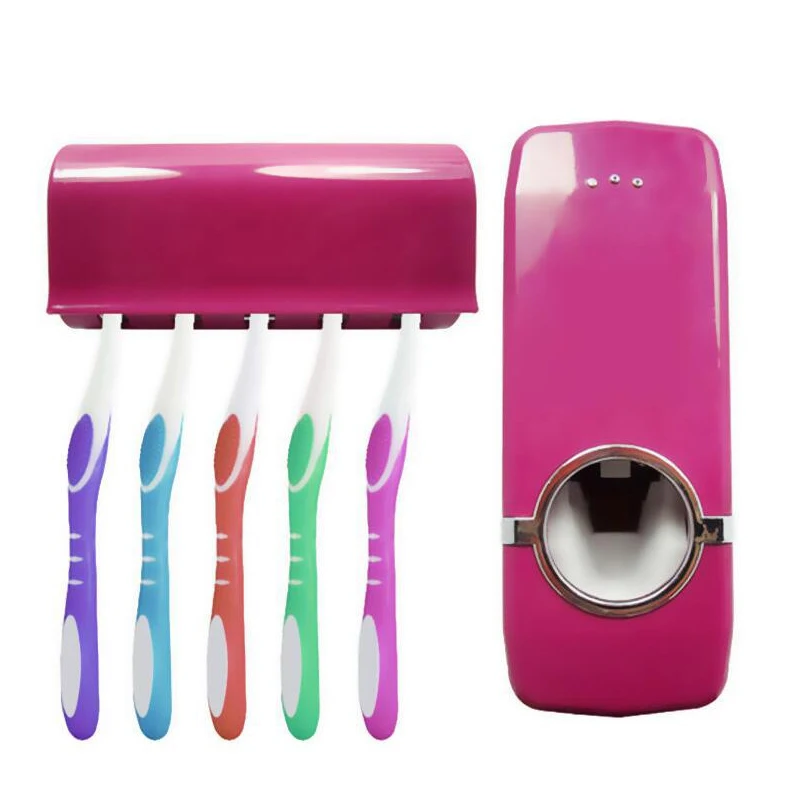 

Toothpaste Dispenser Automatic Toothpaste Squeezer Toothpaste Bathroom Toothpaste Holder Suction Wall Wash Set Dropship