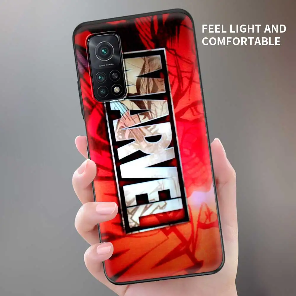 Case For Xiaomi POCO X3 NFC X3 M3 M4 Pro F3 GT F1 Coque for Mi 11T 10T Pro 9T 11 Note 10 Lite Civi Fundas Marvel Avengers Comics