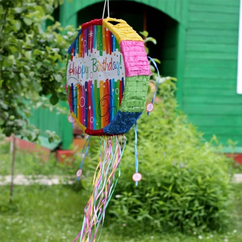 Pinata с днем рождения тематическая бумага сложенная Дети сувениры игры подарки игрушки Дети День рождения подарки украшения принадлежности DIY
