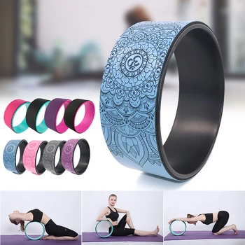 

Yoga Circle Pilates Circle TPE Yoga Ring Fitness Roller Wheel Back Training Tool Slimming Magic Waist Shape Pilates Ring