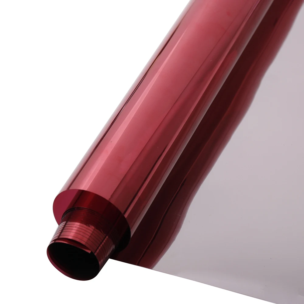 Limited  SUNICE Home Improvement Red One Mirror Way Window Decoration Film Fro Office Daytime Privacy 90cmX1