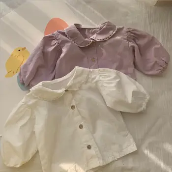 

2020 New Toddler Girls Shirt Summer Cotton Fashion Girls Blouse 6-24 month QA996