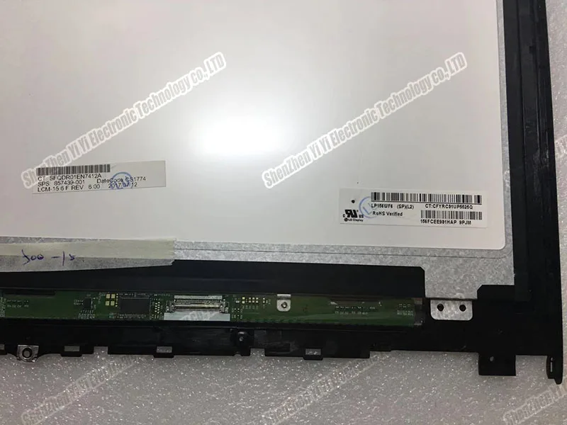 Display Lcd Touch Screen Digitador Assembléia para Lenovo Yoga 500 15 50015isk 80r6 15ibd 80n6 15ihw 5d10j91257 5d10j91255 15.6 - Imagem 4