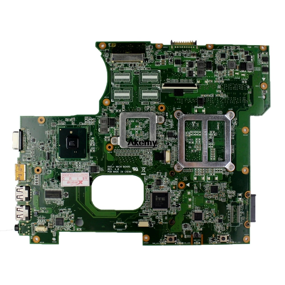 AK K42JY материнская плата для ноутбука DDR3 для ASUS A40J K42JZ K42JB K42JY X42J ноутбук Mainboa протестирован неповрежденным REV: 4,1 HD6470 512M