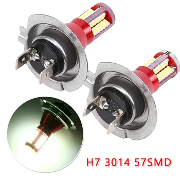 

LED Fog Light Bulb DRL Set Replace Replacement Accessories H7 3014 57SMD
